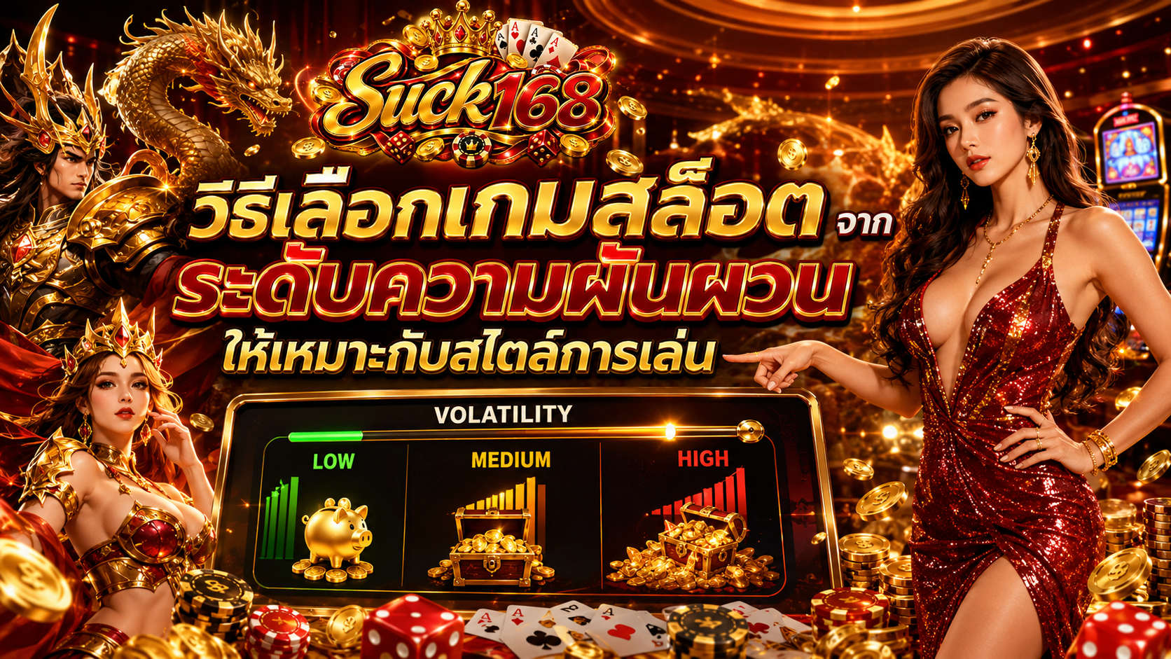วิธีเลือกเกมสล็อตจากระดับความผันผวนให้เหมาะกับสไตล์การเล่น​