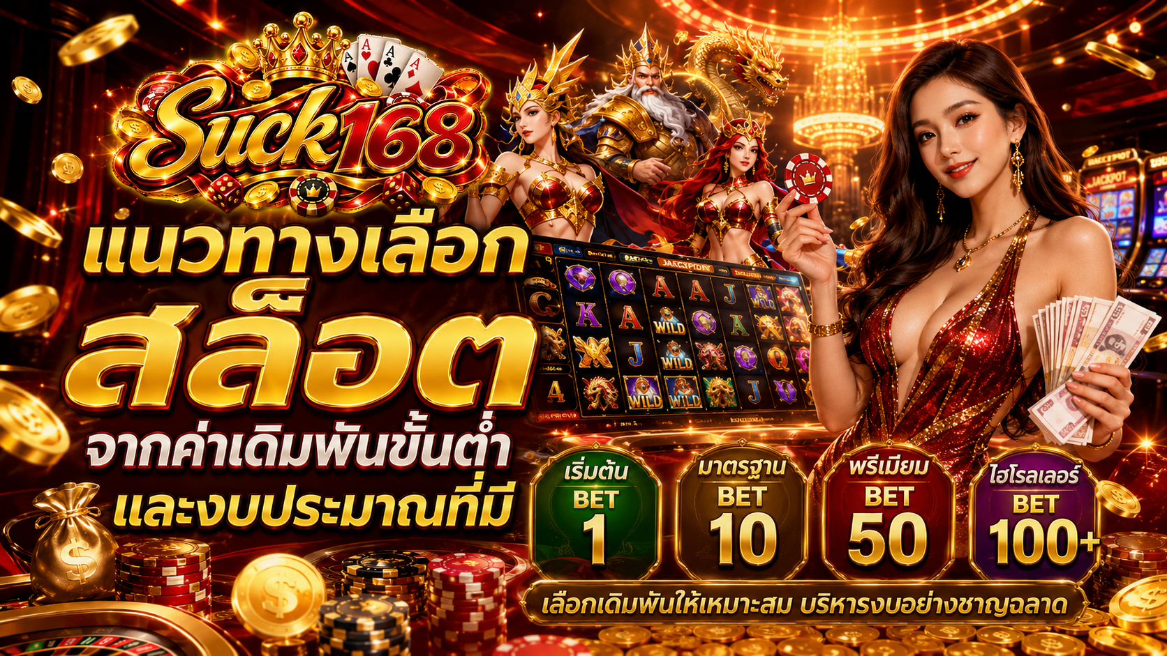 แนวทางเลือกสล็อตจากค่าเดิมพันขั้นต่ำและงบประมาณที่มี​